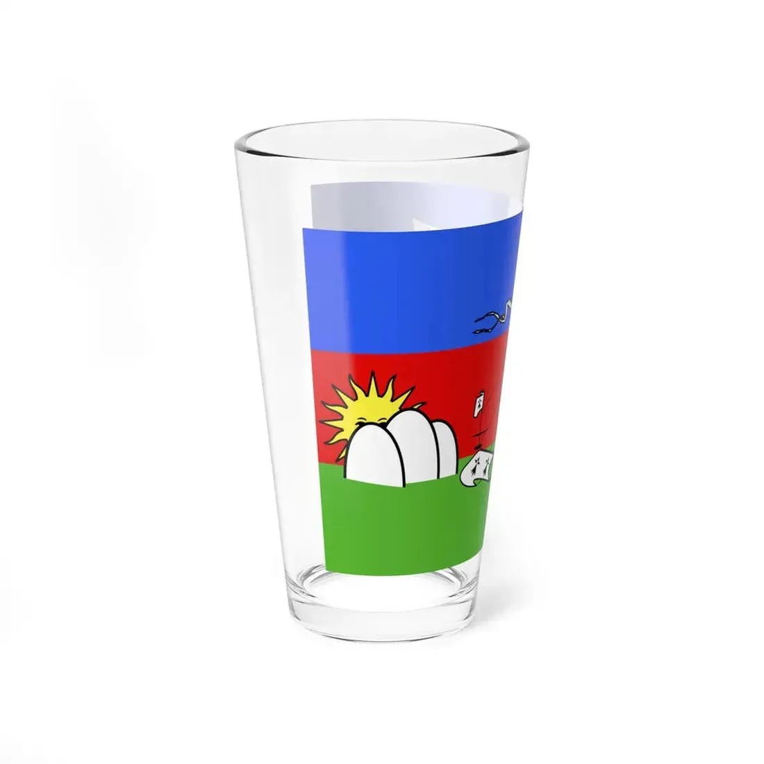 Flag of Lorient (France) Pint Glass 16oz - Go Mug Yourself