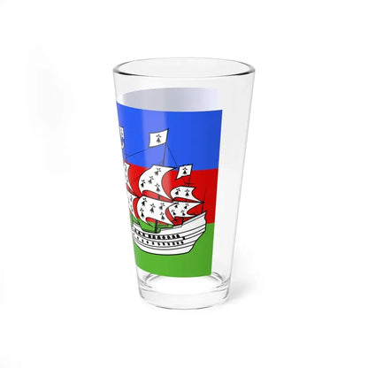 Flag of Lorient (France) Pint Glass 16oz - Go Mug Yourself