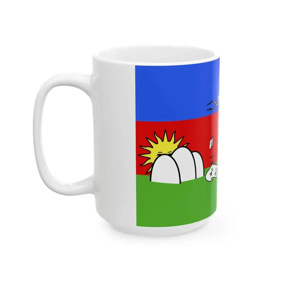 Flag of Lorient (France) White Coffee Mug - Go Mug Yourself