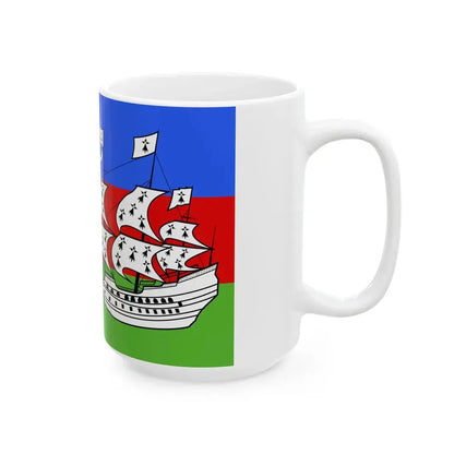 Flag of Lorient (France) White Coffee Mug - Go Mug Yourself
