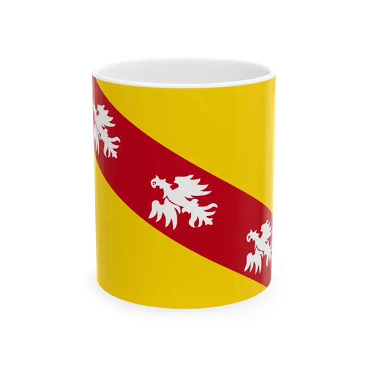 Flag of Lorraine (Belgium) White Coffee Mug 11oz - Go Mug Yourself