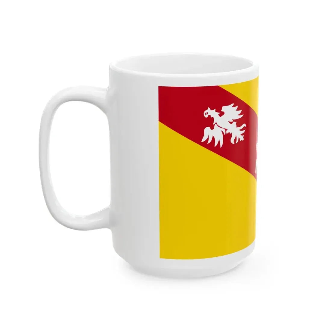 Flag of Lorraine (Belgium) White Coffee Mug - Go Mug Yourself