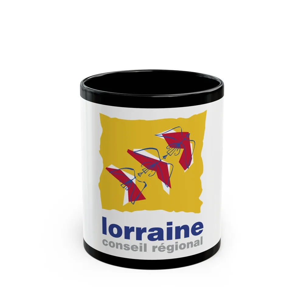 Flag of Lorraine France 2 - Black Coffee Mug-11oz-Go Mug Yourself