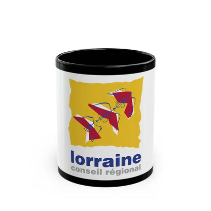 Flag of Lorraine France 2 - Black Coffee Mug-11oz-Go Mug Yourself