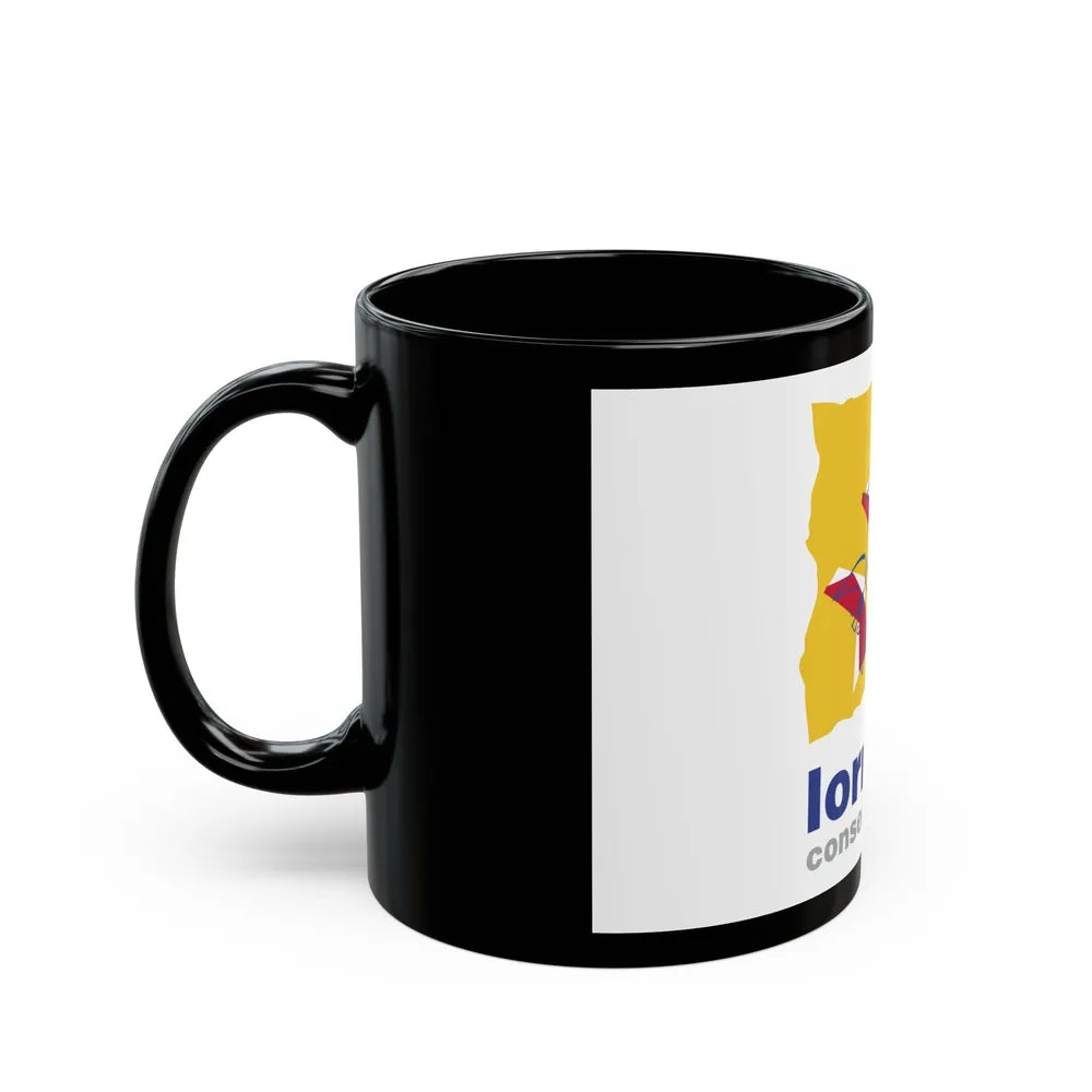 Flag of Lorraine France 2 - Black Coffee Mug-Go Mug Yourself