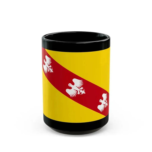Flag of Lorraine France - Black Coffee Mug 15oz - Go Mug Yourself