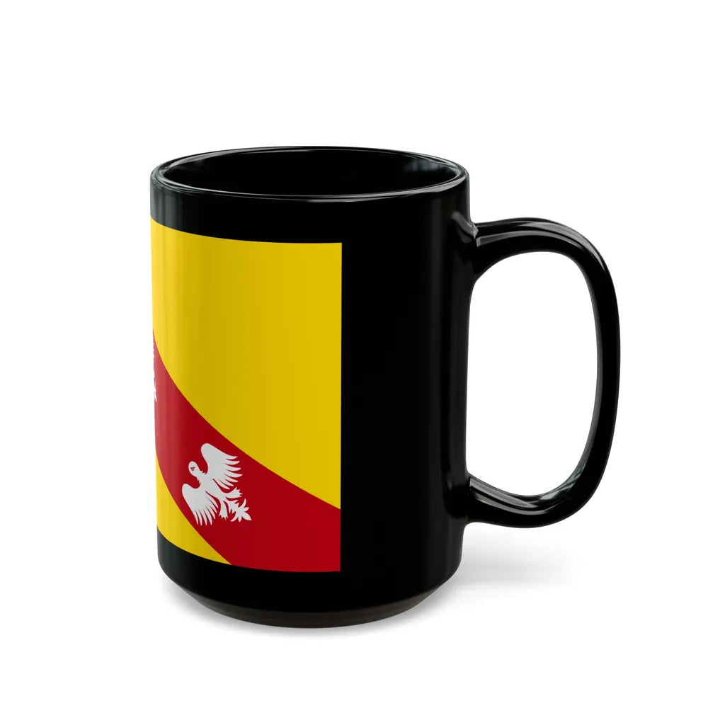 Flag of Lorraine France - Black Coffee Mug-Go Mug Yourself