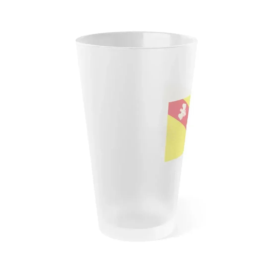 Flag of Lorraine France - Frosted Pint Glass 16oz - Go Mug Yourself