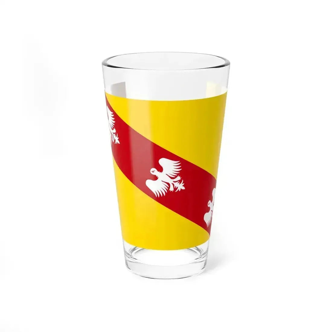 Flag of Lorraine France - Pint Glass 16oz 16oz - Go Mug Yourself