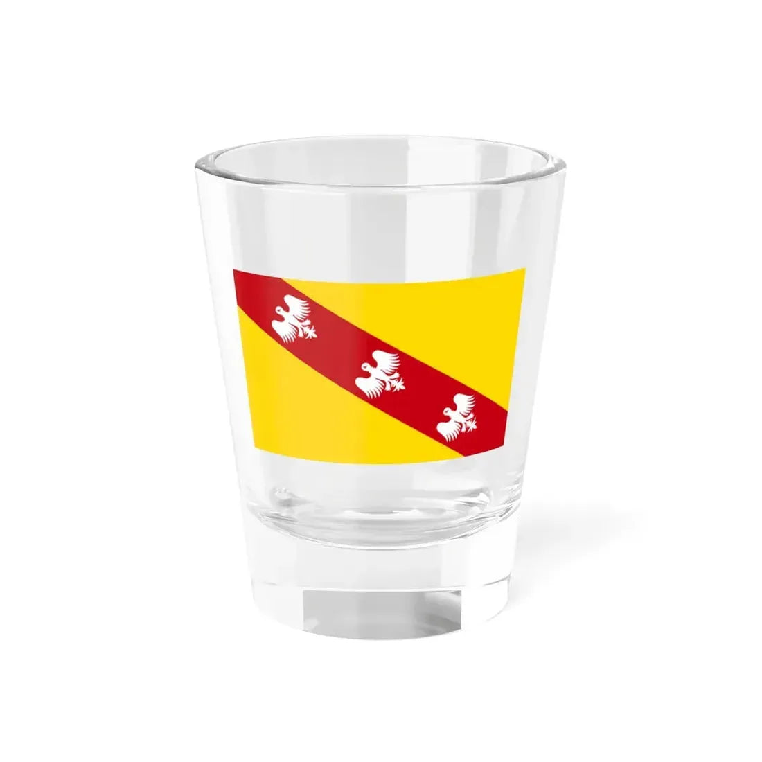 Flag of Lorraine France - Shot Glass 1.5oz 1.5oz - Go Mug Yourself