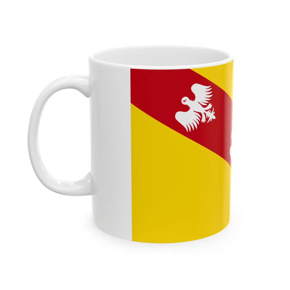 Flag of Lorraine France - White Coffee Mug-Go Mug Yourself