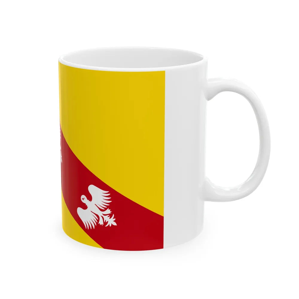 Flag of Lorraine France - White Coffee Mug-Go Mug Yourself