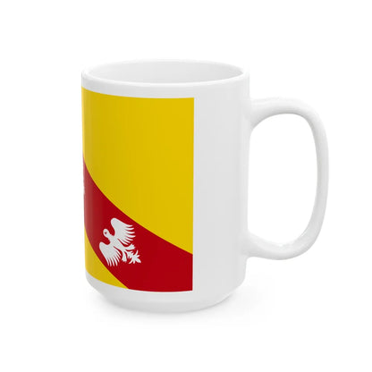 Flag of Lorraine France - White Coffee Mug-Go Mug Yourself