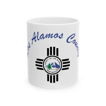Flag of Los Alamos County New Mexico (Mexico) White Coffee Mug 11oz - Go Mug Yourself