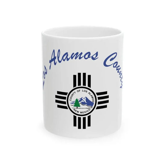Flag of Los Alamos County New Mexico (Mexico) White Coffee Mug 11oz - Go Mug Yourself