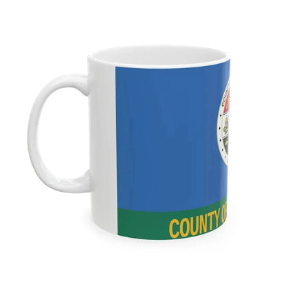 Flag of Los Angeles County California 1967-2004 (United States) White Coffee Mug - Go Mug Yourself