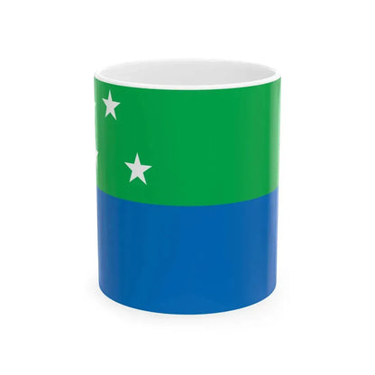 Flag of Los Lagos Region Chile (Chile) White Coffee Mug 11oz - Go Mug Yourself