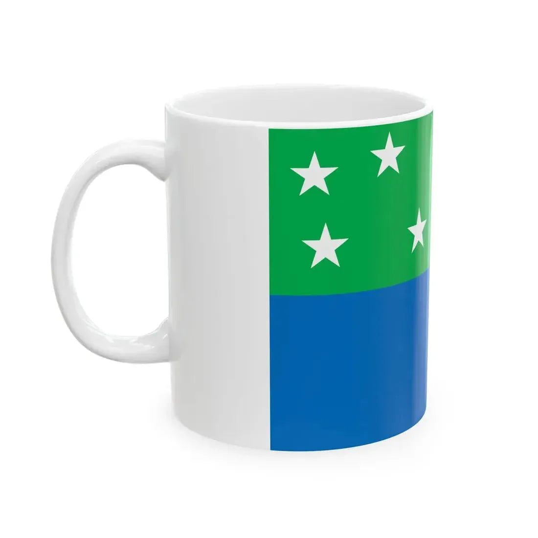 Flag of Los Lagos Region Chile (Chile) White Coffee Mug - Go Mug Yourself