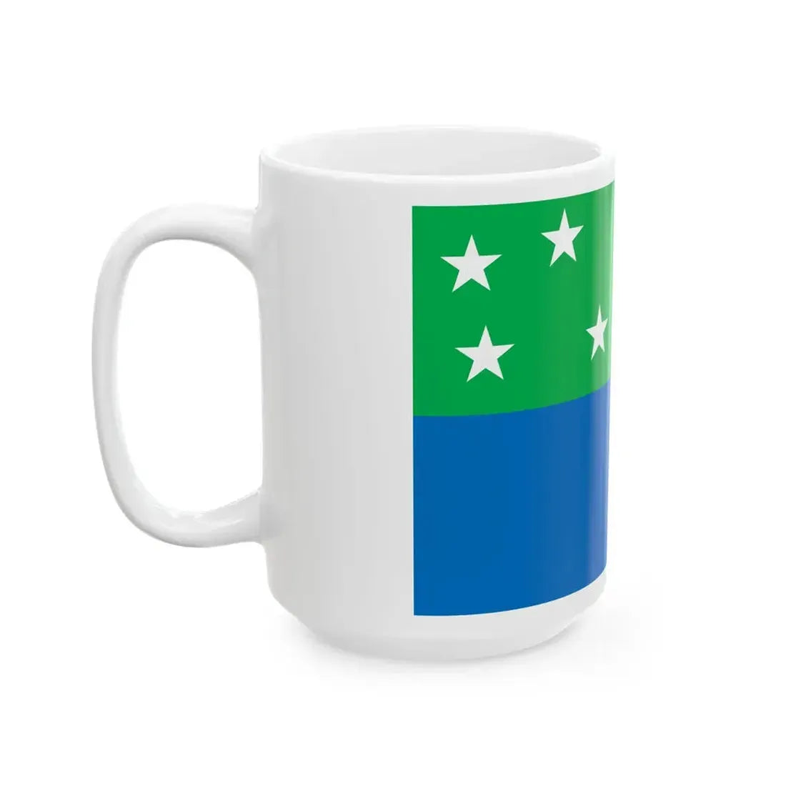 Flag of Los Lagos Region Chile (Chile) White Coffee Mug - Go Mug Yourself