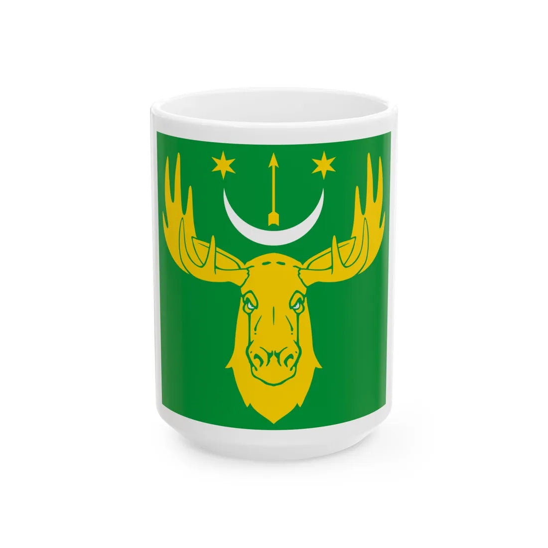 Flag of Losynets (Ukraine) White Coffee Mug 15oz - Go Mug Yourself