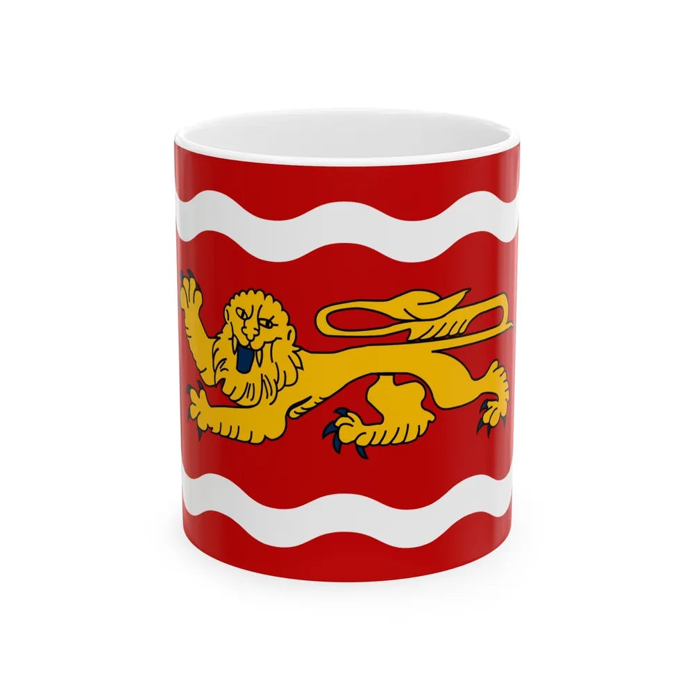 Flag of Lot et Garonne France - White Coffee Mug-11oz-Go Mug Yourself