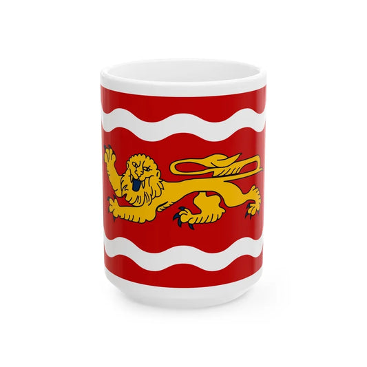 Flag of Lot et Garonne France - White Coffee Mug-15oz-Go Mug Yourself