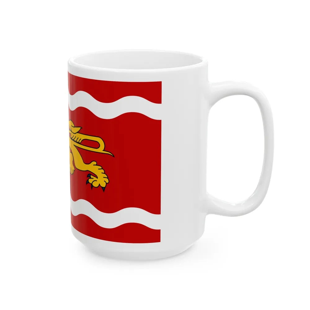 Flag of Lot et Garonne France - White Coffee Mug-Go Mug Yourself