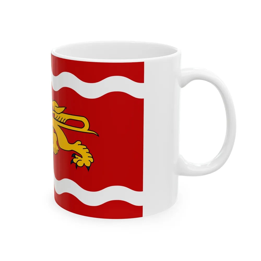 Flag of Lot et Garonne France - White Coffee Mug-Go Mug Yourself