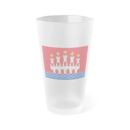 Flag of Lot France 2 - Frosted Pint Glass 16oz-16oz-Frosted-Go Mug Yourself