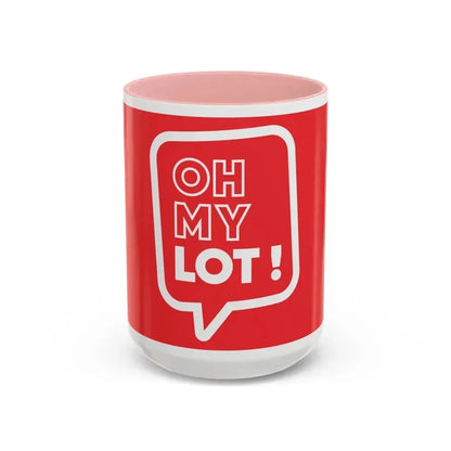 Flag of Lot France - Accent Coffee Mug 15oz Pink - Go Mug Yourself
