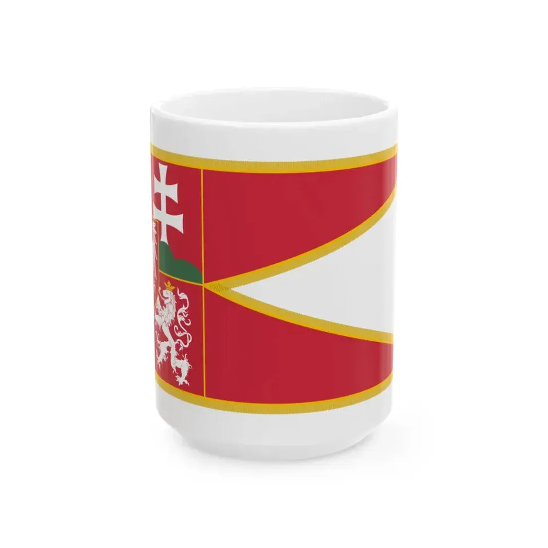 Flag of Louis II of Hungary (Hungary) White Coffee Mug 15oz - Go Mug Yourself