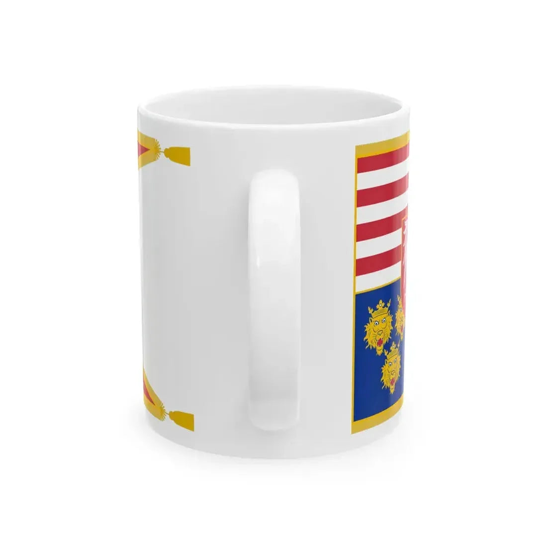 Flag of Louis II of Hungary (Hungary) White Coffee Mug - Go Mug Yourself