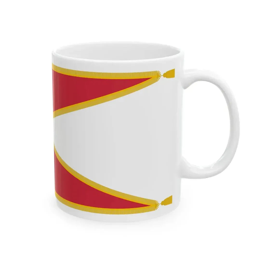 Flag of Louis II of Hungary (Hungary) White Coffee Mug - Go Mug Yourself