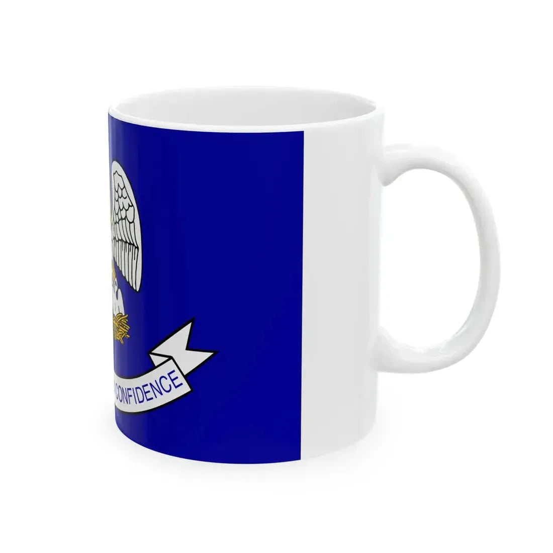 Flag of Louisiana 1912-2006 (United States) White Coffee Mug - Go Mug Yourself