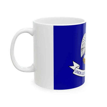 Flag of Louisiana 2006-2010 (United States) White Coffee Mug - Go Mug Yourself