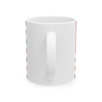 Flag of Louisiana February 1861 (United States) White Coffee Mug - Go Mug Yourself