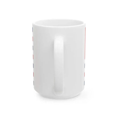 Flag of Louisiana February 1861 (United States) White Coffee Mug - Go Mug Yourself