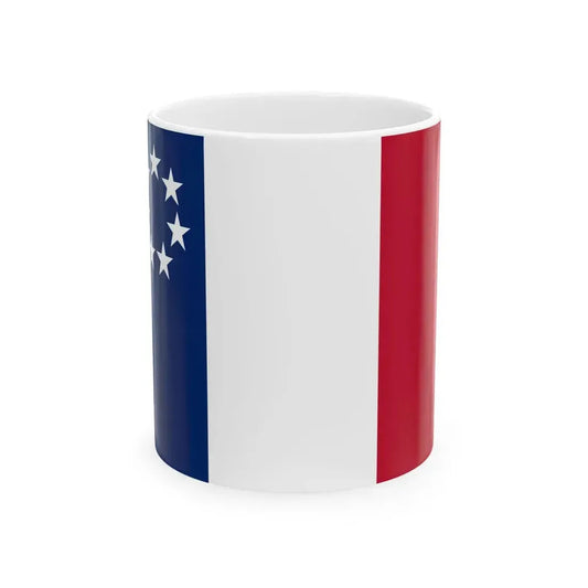 Flag of Louisiana January 1861 (United States) White Coffee Mug 11oz - Go Mug Yourself