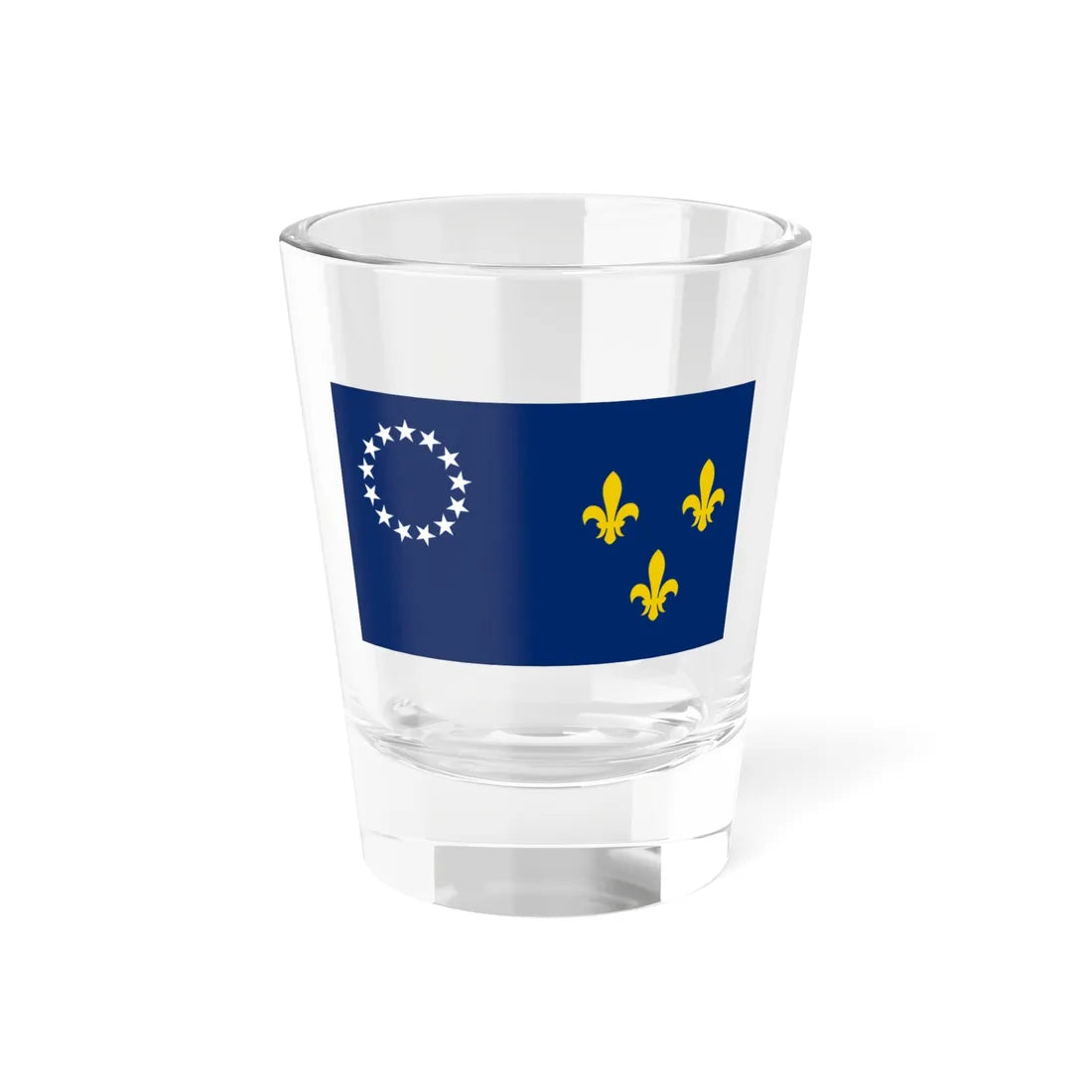 Flag of Louisville Kentucky 1934-2003 (United States) Shot Glass 1.5oz 1.5oz - Go Mug Yourself