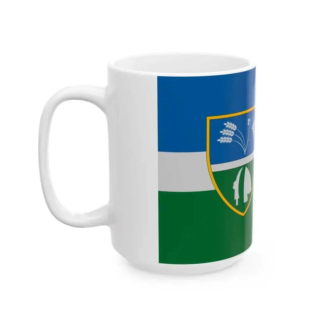 Flag of Lovas (Hungary) White Coffee Mug - Go Mug Yourself