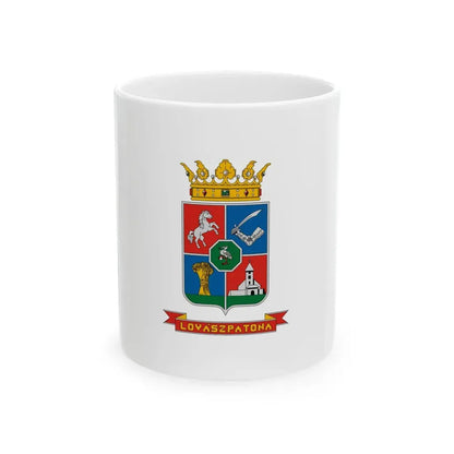 Flag of Lovaszpatona (Hungary) White Coffee Mug 11oz - Go Mug Yourself