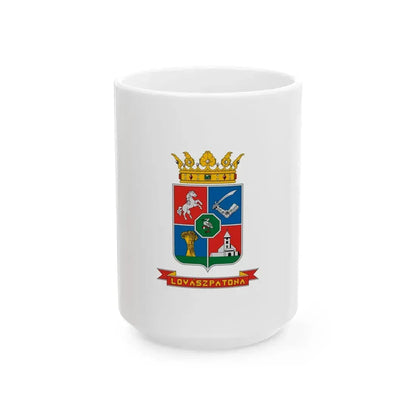 Flag of Lovaszpatona (Hungary) White Coffee Mug 15oz - Go Mug Yourself