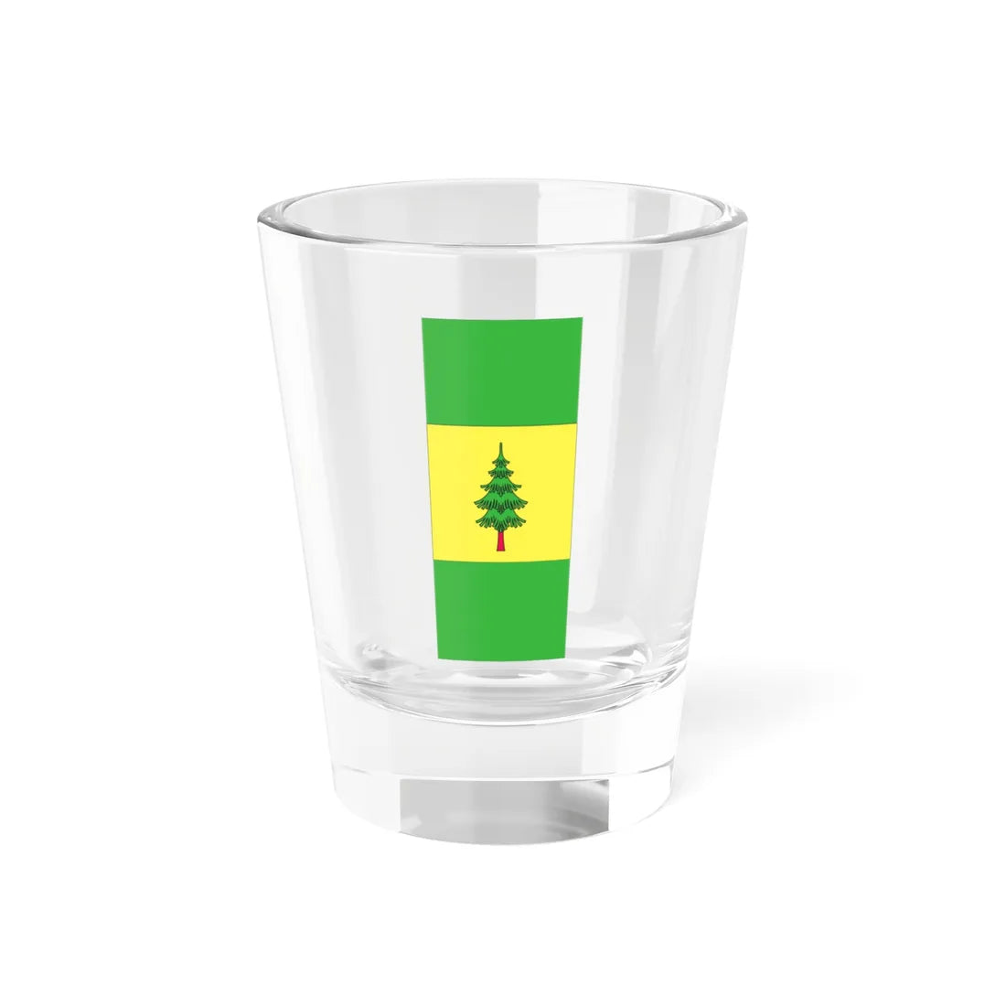 Flag of Lovrenc na Pohorju vertical (Slovenia) Shot Glass 1.5oz 1.5oz - Go Mug Yourself