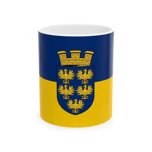 Flag of Lower Austria state (Austria) White Coffee Mug 11oz - Go Mug Yourself