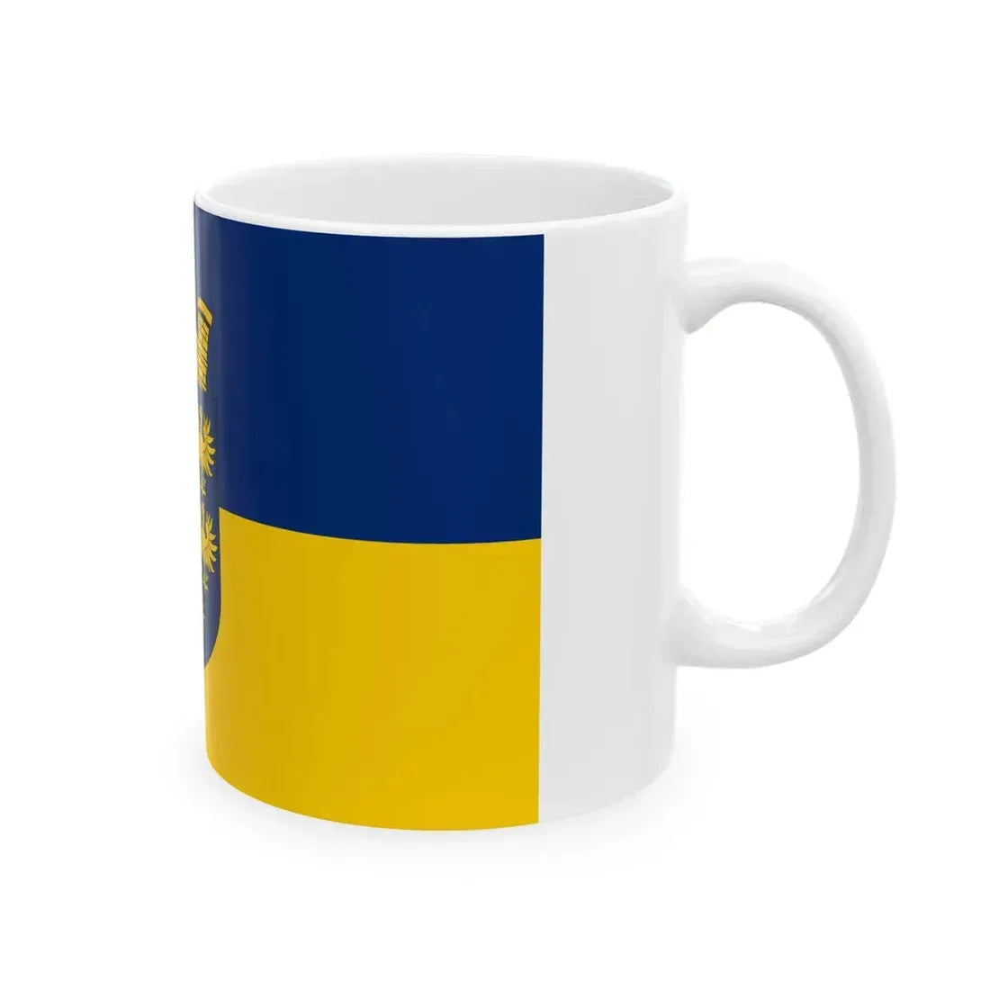 Flag of Lower Austria state (Austria) White Coffee Mug - Go Mug Yourself