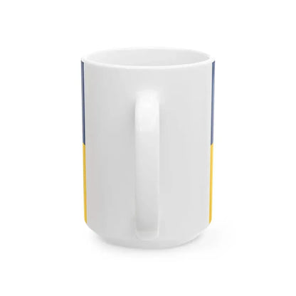 Flag of Lower Austria state (Austria) White Coffee Mug - Go Mug Yourself