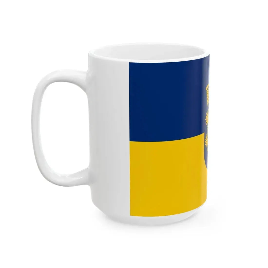 Flag of Lower Austria state (Austria) White Coffee Mug - Go Mug Yourself