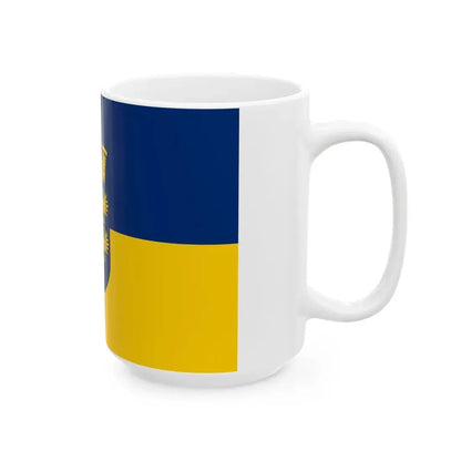 Flag of Lower Austria state (Austria) White Coffee Mug - Go Mug Yourself