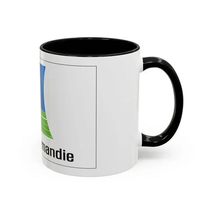 Flag of Lower Normandy France 2 - Accent Coffee Mug - Go Mug Yourself