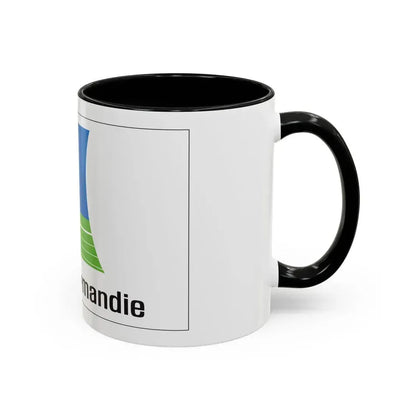 Flag of Lower Normandy France 2 - Accent Coffee Mug - Go Mug Yourself